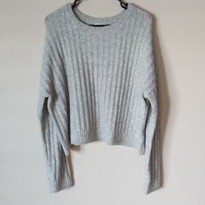 H&M Light Gray Ribbed Women's Sweater Size S